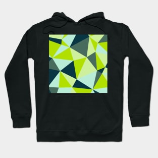 Modern Geometric Grey, Blue and Lime Hoodie